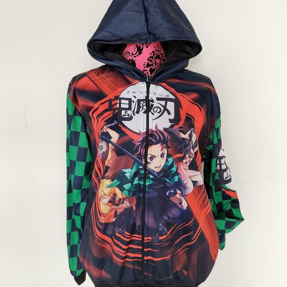 NEW anime Demon Slayer Kimetsu no yaiba tanjiro inosuke sweatshirt Unisex - Picture 2 of 5